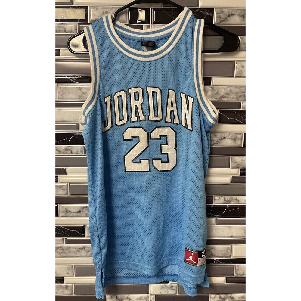 JORDAN UNC Jersey #23 Jumpman Logo, University Blue Size Youth XL 12-13 Yrs